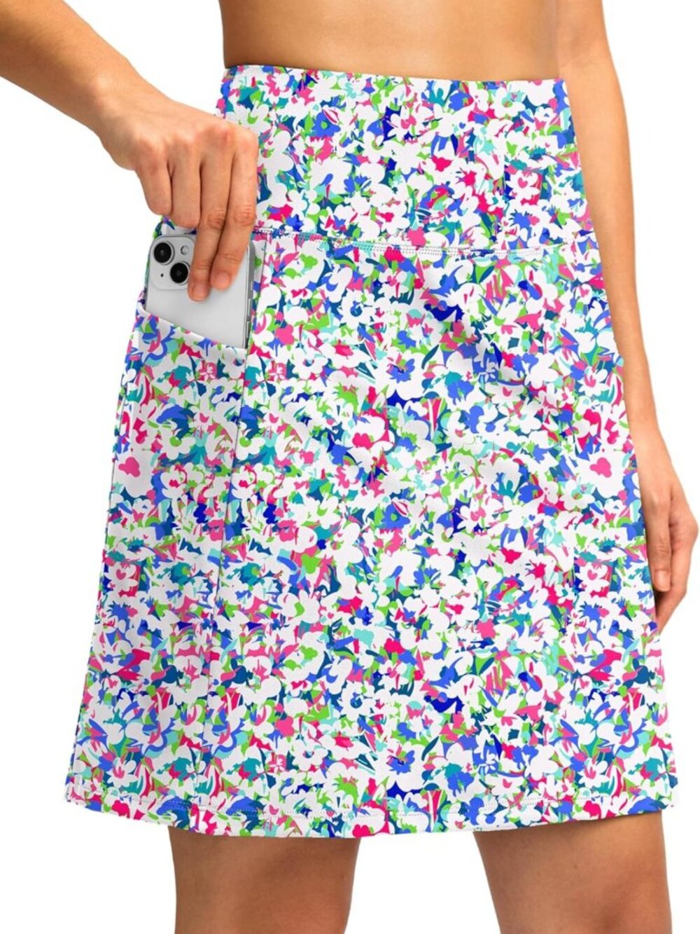 Versatile 18" Skorts with 4 Functional Side Pockets for Active Lifestyle